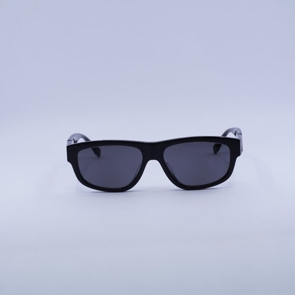 ?️ New Fendi FE40157F 01A Sunglasses - Shiny Black Frame, Grey Lenses main image 6